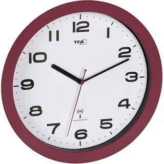 TFA Funkwanduhr 32 cm 60.3554 rot