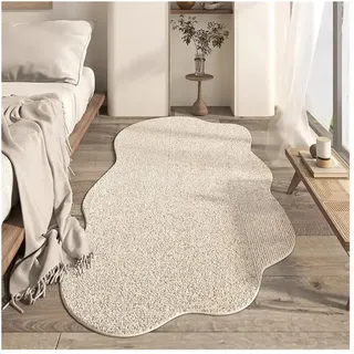 Unregelmäßiger Teppich für Wohnzimmer, große Fläche, Schlafzimmer, Nachttisch, Plüsch, Couchtisch, Teppich, weich, bequem, B 160 x 200 cm