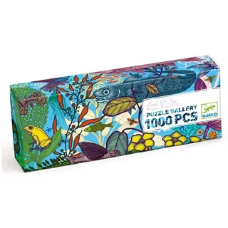 DJECO Puzzle Puzzle Gallerie 1000 Teile 97x33 cm Fantasie und Tieremotive, Puzzleteile