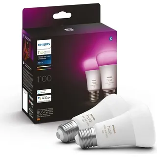 Philips Hue White & Color Ambiance E27 LED-Lampe - Doppelpack,