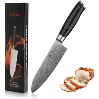 Wakoli Mikata Damastmesser Santoku 17 cm
