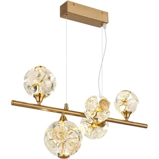 GLOBO Virina 1-flg. H 150 cm goldfarben Glas