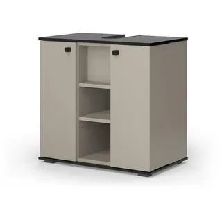 Vicco Waschbeckenunterschrank Joli, Greige, 60 x 59 cm mit 2 Türen,