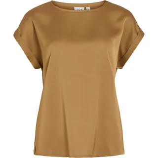 VILA Viellette S/S SATIN TOP - Noos