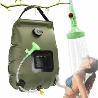 Solar-campingdusche, Tragbare Solardusche, Faltbarer 20-liter-wasserbeutel Für Den Outdoor-bereich Mit Umkehrbarem Duschkopf, Solar-wassererhitzer Zum Wandern Und Klettern