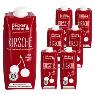 Beckers Bester Kirsch-Nektar Fruchtnektar 6x 0,75 l
