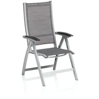 KETTLER Gartenstuhl AVALON Multipositionssessel silber/ graphit