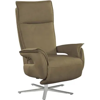 Cantus Relaxsessel, Olivgrün, Metall, 77x116x80 cm, Made in EU, Relaxfunktion, Wohnzimmer, Sessel, Relaxsessel