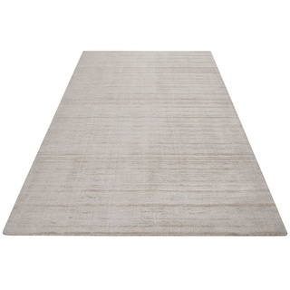 Teppich Gil, Esprit, rechteckig, Höhe: 8 mm, handgewebt, seidig glänzend, schimmernde Farbbrillianz, Melangeeffekt beige 70 cm x 140 cm x 8 mm
