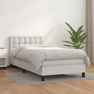 vidaXL Boxspringbett 100 x 200 cm Weiß
