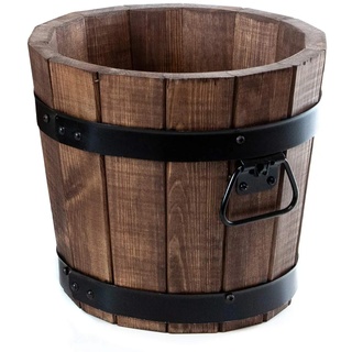 Holzfee Pflanzkübel Holz Pflanztopf (9 Liter/Ø 28 cm)