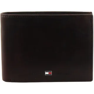Tommy Hilfiger JOHNSON CC FLAP AND COIN POCKET BM56921053, Herren Geldbörsen, Braun (DARK BROWN 201), 14x10x2 cm (B x H x T) - 14x10x2 cm (B x H x T)