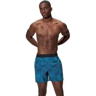 Speedo Print Lookout Volley 16 Badeshorts Blau S