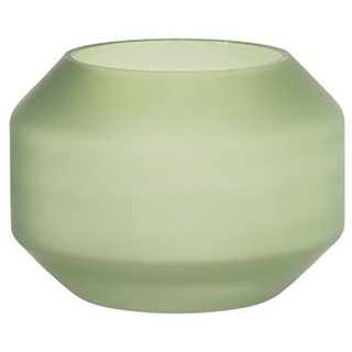Fink Kerzenständer FINK Teelichthalter, Vase EILEEN grün - matt H.12cm D.15 cm