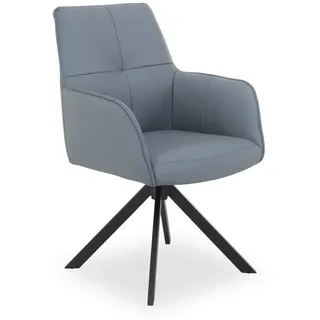 Harper Polsterstuhl HARPER Leder blau