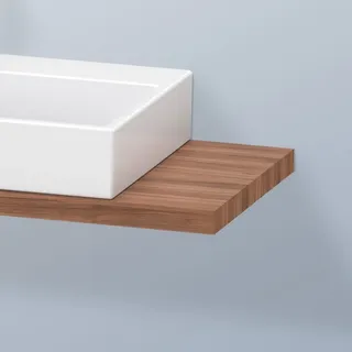Duravit Konsolenplatte 80 x 4,5 x 48 cm Nussbaum natur