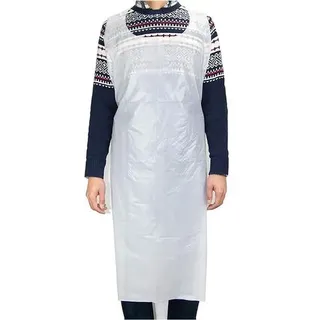 Packung Mit 100 Einweg-schürzen Aus Kunststoff, Wasserdicht Und Schmutzabweisend, Für Erwachsene Und Kinder, Zum Malen Und Kochen.
