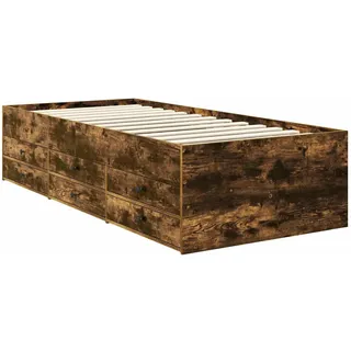 vidaXL Tagesbett 75 x 190 cm Braun/Schwarz