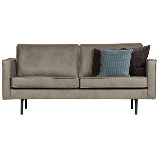 Zweier Sofa in Grau Kunstleder 190 cm breit