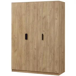 [en.casa] Kleiderschrank Eiselfing 120 x 176 x 52 cm Beige