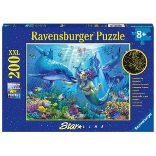Puzzle Ravensburger Leuchtendes Unterwasserparadies  200 Teile XXL Color Starline Sonderserie 100/20