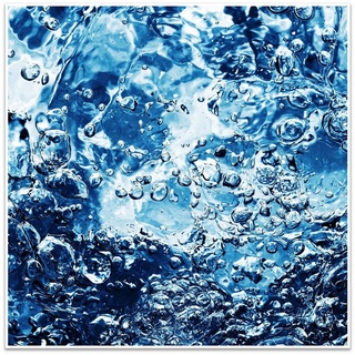 wandmotiv24 Poster Unterwasser, Wasser, blau, Natur (1 St), Wandbild, Wanddeko, Poster in versch. Größen blau 40 cm x 40 cm x 0.1 cm