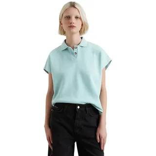 Marc O'Polo Ärmelloses Poloshirt wide, blau, M