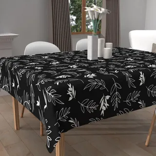 Soleil d'Ocker, Bedruckte fleckenabweisende Tischdecke quadratisch 180 x 180 cm Neptune