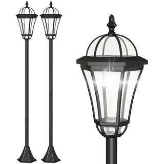 Outsunny Solar Gartenlaterne 2er-Set 