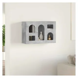 vidaXL Hängeschrank mit Regal 60 x 20 x 40 cm Grau