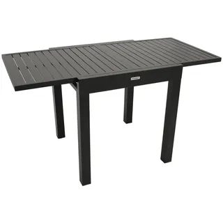 DEGAMO ALCUDIA Ausziehtisch 70/140 x 70 x 76 cm Anthrazit/Grau