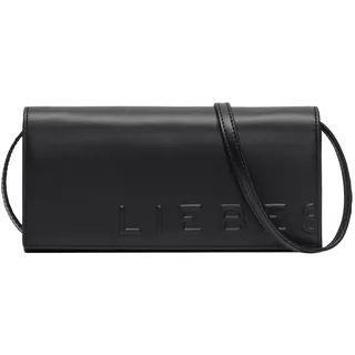 Mini Bag LIEBESKIND BERLIN "Crossbody XS PAPER BAG LOGO CARTER" Gr. B/H/T: 21 cm x 10 cm x 2 cm, schwarz (black) Damen Taschen Handtaschen kleine Tasche, Clutch, zertifiziert nach Leather Working Group