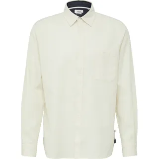 s.Oliver Regular Fit: Baumwollhemd mit Struktur und Brusttasche - creme - XXL