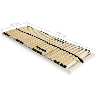 vidaXL Lattenrost 28 Latten 7 Zonen verstellbar 90 x 200 cm