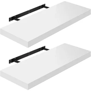 Woltu Wandboard 80 x 3,8 x 22,9 cm Weiß