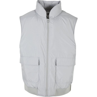 URBAN CLASSICS Jerseyweste Urban Classics Herren Clean Puffer Vest (1-tlg) grau M