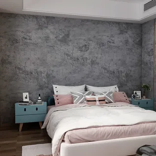 JSEVEM 40CM×15M Helles Grau Blau Verdickte Tapete in Großen Rollen Graue Betonoptik Selbstklebend Beton Tapeten Selbstklebende Wohnzimmer Badezimmer Vinyl Matt 3d Effekt Klebefolie Möbelaufkleber