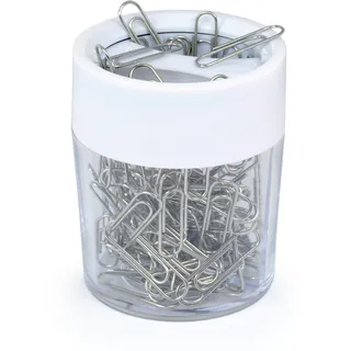 Rapesco PCH000A1, magnetisch, mit 100 Klammern, transparent