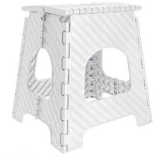 Lantelme Sitzhocker »Klapphocker weiß faltbar« (1 St), 36,5cm Höhe Kunststoff weiß 23 cm x 36 cm x 27 cm