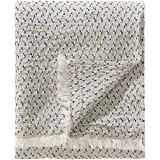 benuta Pure Decke Vanida Grau 130x180 cm - Moderner Kurzflor-Teppich für Wohnzimmer
