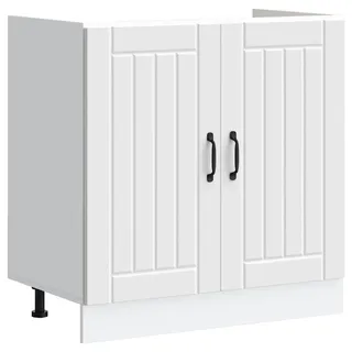 vidaXL Unterschrank Spülenunterschrank Lucca 0 x 0 x 0 cm Weiß