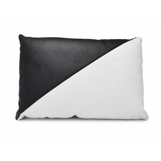 Xlmoebel Dekokissen Minimalistische Diagonal-Kissen in Schwarz-Weiß Luxuriöser Sofort schwarz
