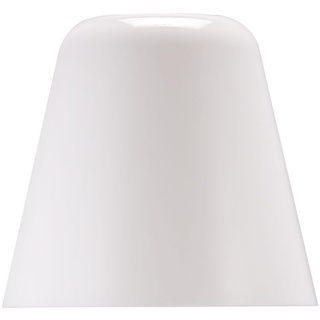 Lampenschirm weiß Retro Schirm rund für Hängelampe Pendel Zubehör Wohnzimmer, Acryl glänzend, DxH 13x12 cm