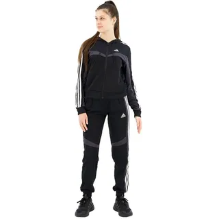 adidas Women's Boldblock Track Suit Trainingsanzug, Black/White, XS