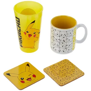 GB eye Pokemon - Pck Glass XXL + Mug + 2 Coasters Pikachu