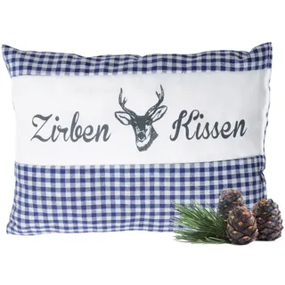 Dr. Berger Zirbenkissen Vichy 26 x 19 cm Blau Kariert