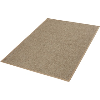 DEKOWE Teppichboden "Naturino Prestige Spezial" Teppiche Flachgewebe, meliert, Sisal Optik, In- und Outdoor geeignet Gr. B/L: 100 cm x 150 cm, 10 mm, 1 St., braun (camel) Teppichboden