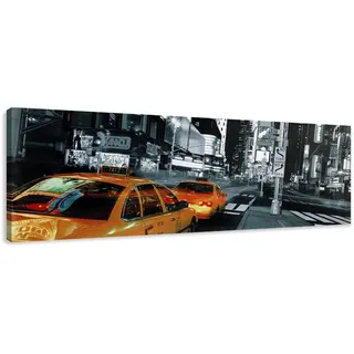 Visario Leinwandbilder 5710 Bild auf Leinwand New York, 120 x 40 cm