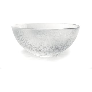 Excelsa Arabesque Salatschüssel, Glas, transparent, 23 x 23 x 10 cm