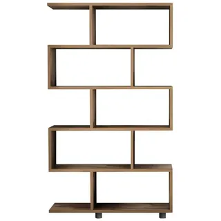 Skye Decor Bücherregal Skandinavisches Design, Offene Fächer, Platzsparende Konstruktion braun